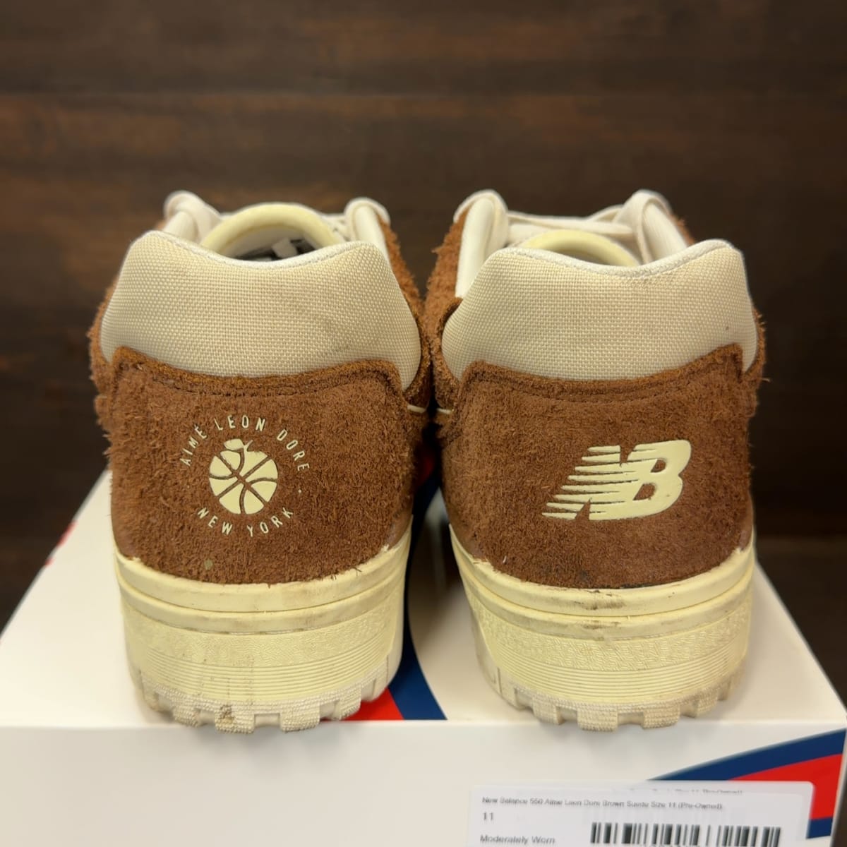 New Balance 550 Aime Leon Dore Brown Suede Size 11 (Pre-Owned) - aux