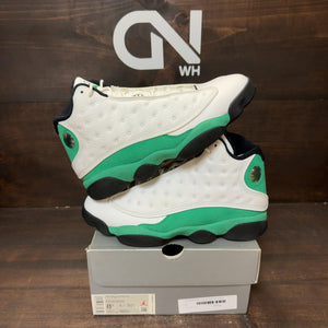 Jordan 13 Retro White Lucky Green - Image 1