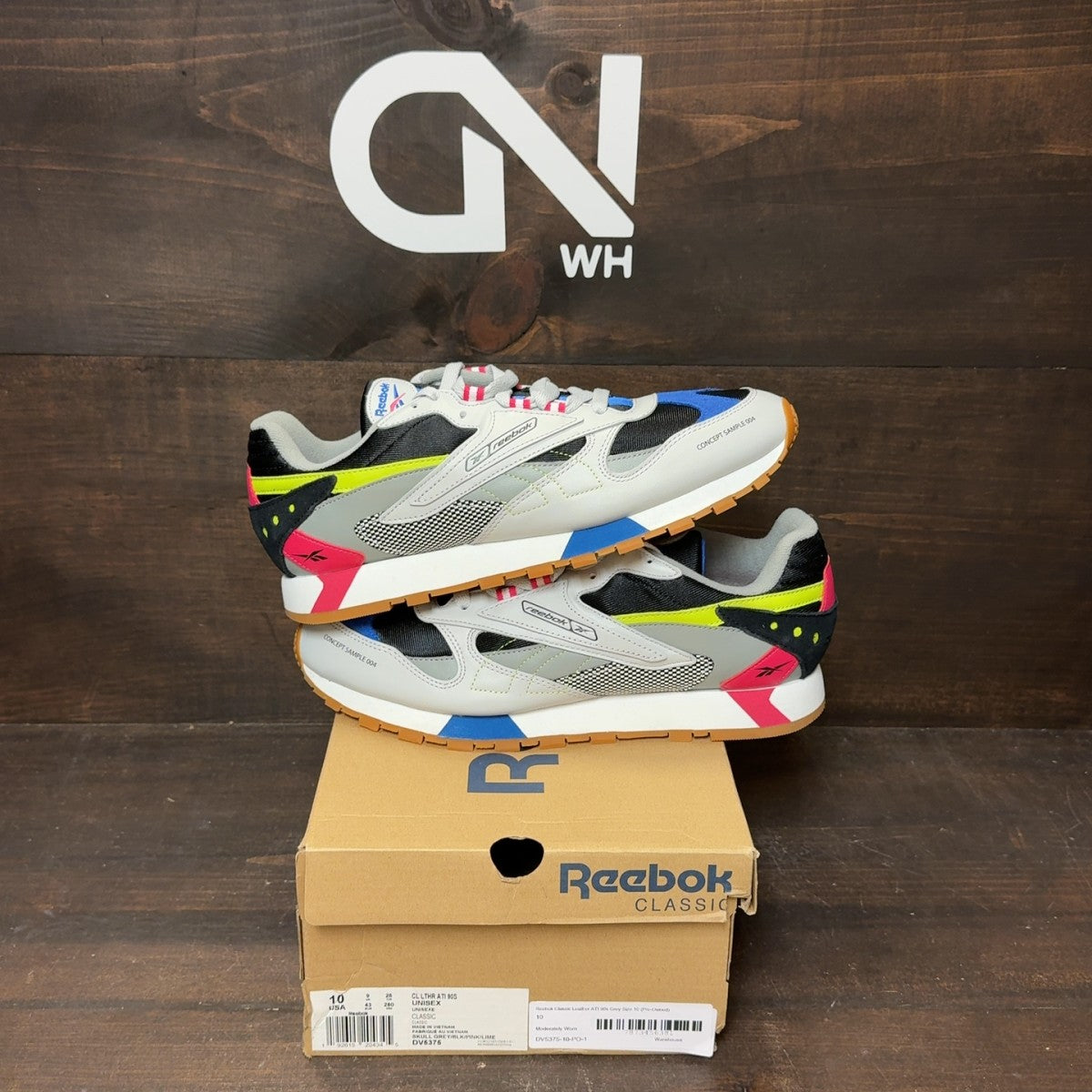 Reebok Classic Leather ATI 90s Grey Size 10 (Pre-Owned) - front