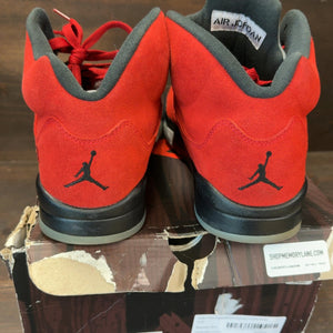 Jordan 5 Retro Raging Bull Red (2021) Size 11.5 (Pre-Owned) - aux