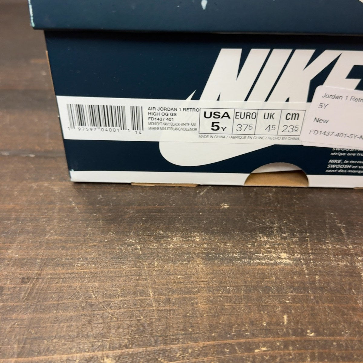Jordan 1 Retro High OG Midnight Navy (GS) Size 5Y - Image 8