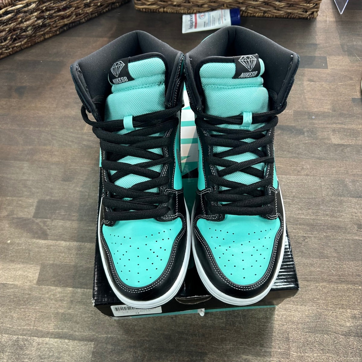 Nike SB Dunk High Diamond Supply Co. Size 12 (Pre-Owned) - Image 2