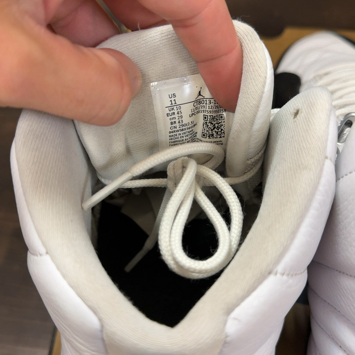 Jordan 12 Retro Taxi Flip Size 11 (Pre-Owned) - Image 7