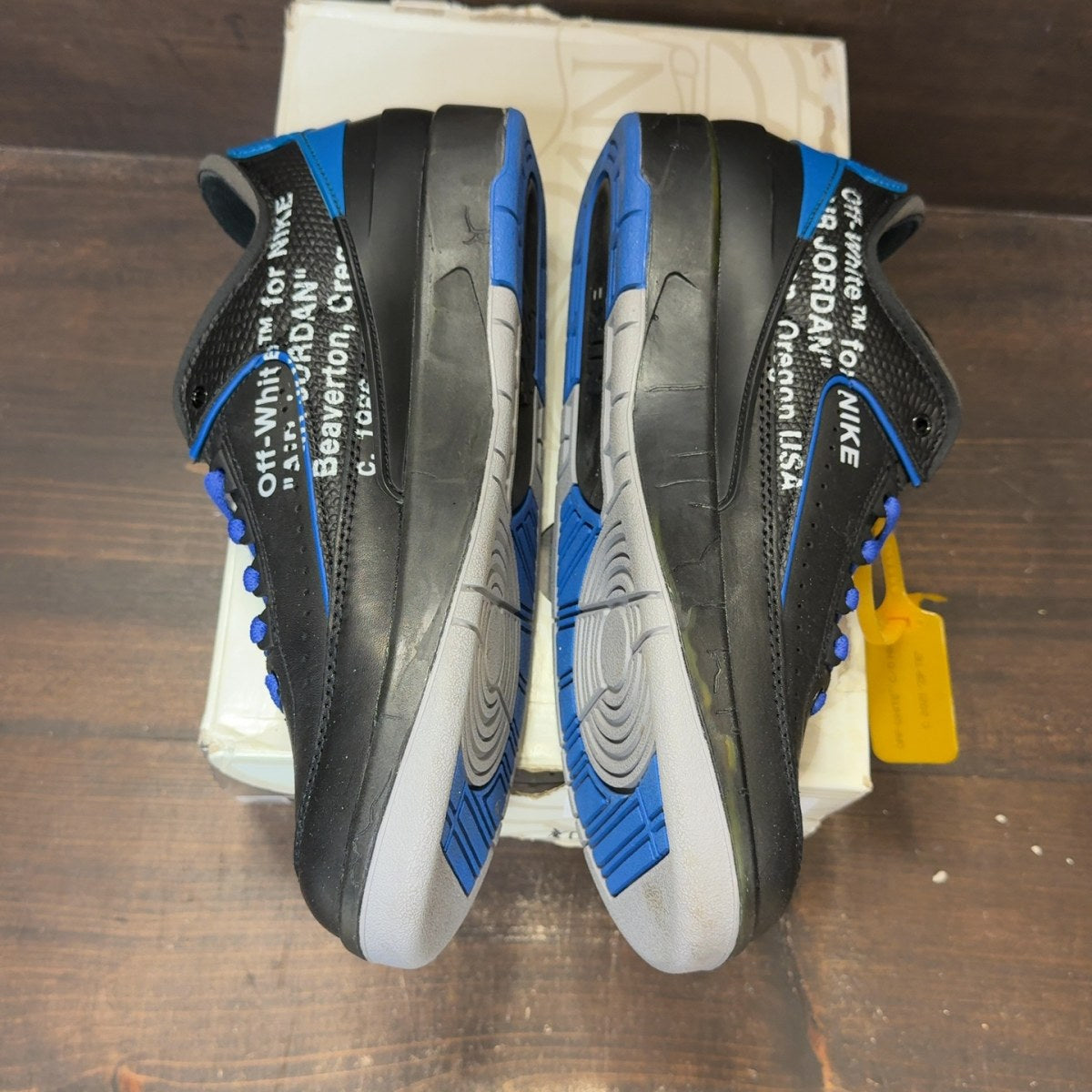 Jordan 2 Retro Low SP Off-White Black Blue - Image 4