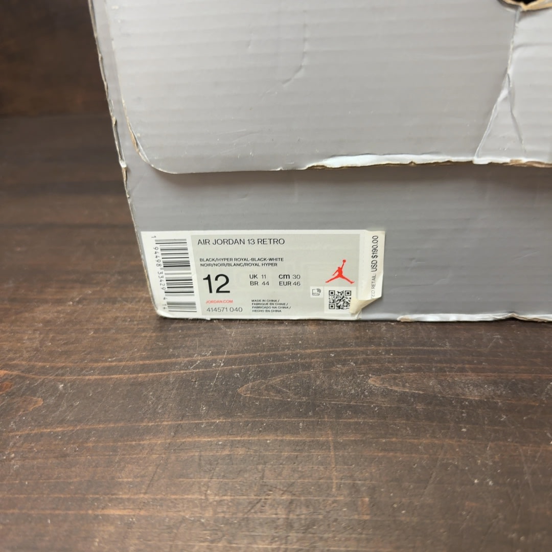 Jordan 13 Retro Black Hyper Royal - Image 8