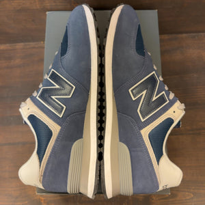 New Balance 574 Navy White - Image 6