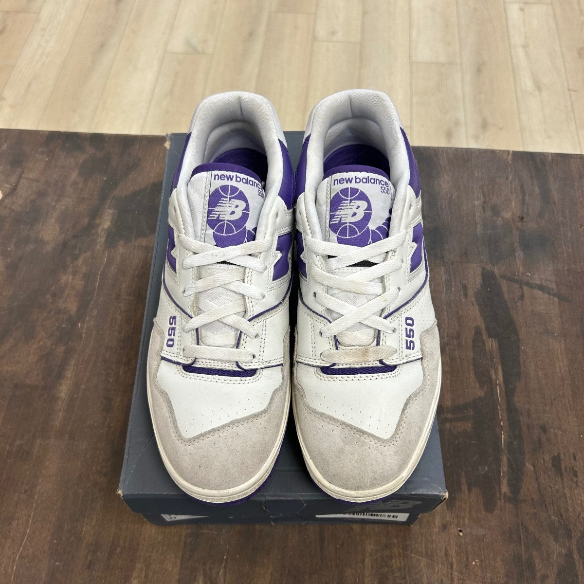 New Balance 550 White Purple - Image 2