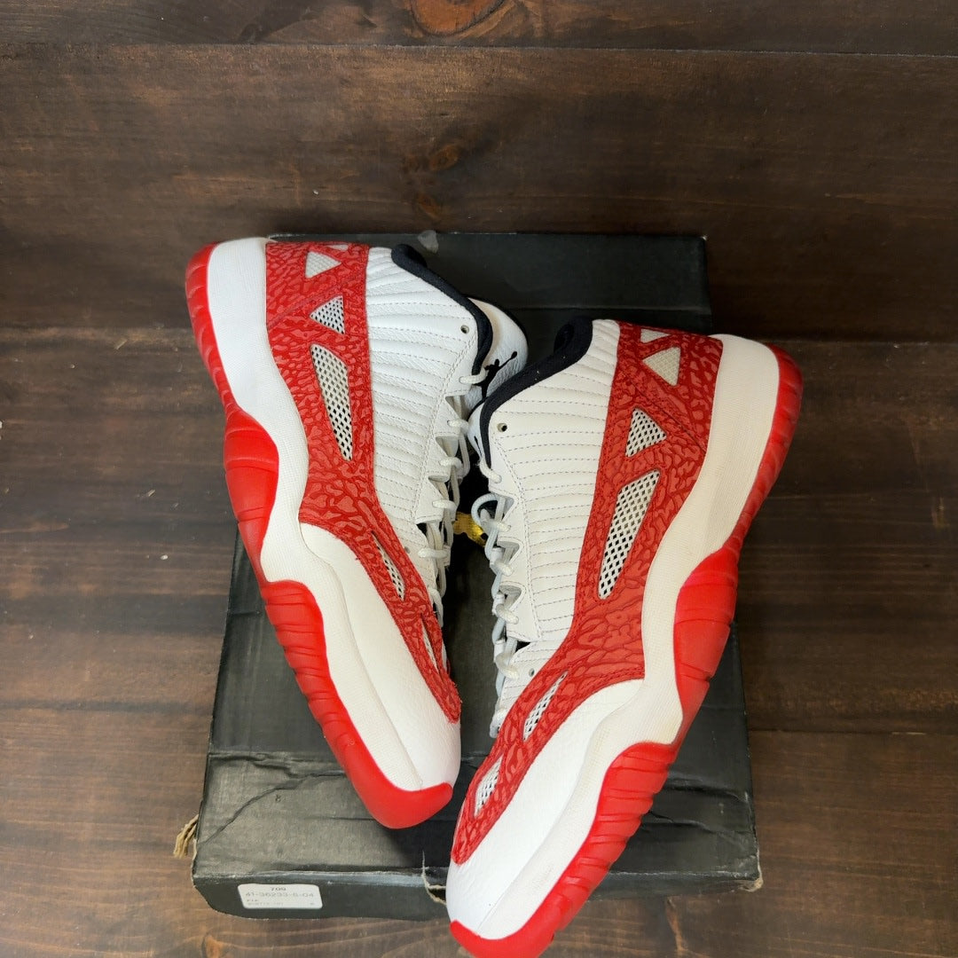 Jordan 11 Retro Low IE White Gym Red - Image 2