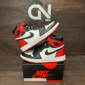 Jordan 1 Retro High Satin Black Toe (Women's) - Image 1