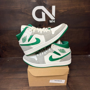 Jordan 1 Mid SE Grey Green Size 9.5 (Pre-Owned) - Image 1