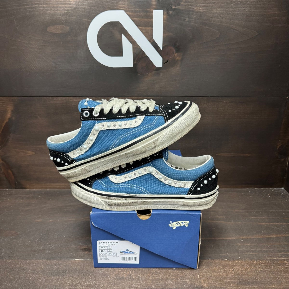 Vans LX Old Skool 36 Pearlized Pack Black Navy - Image 1