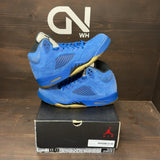 Jordan 5 Retro Blue Suede Size 11 (Pre-Owned) - front