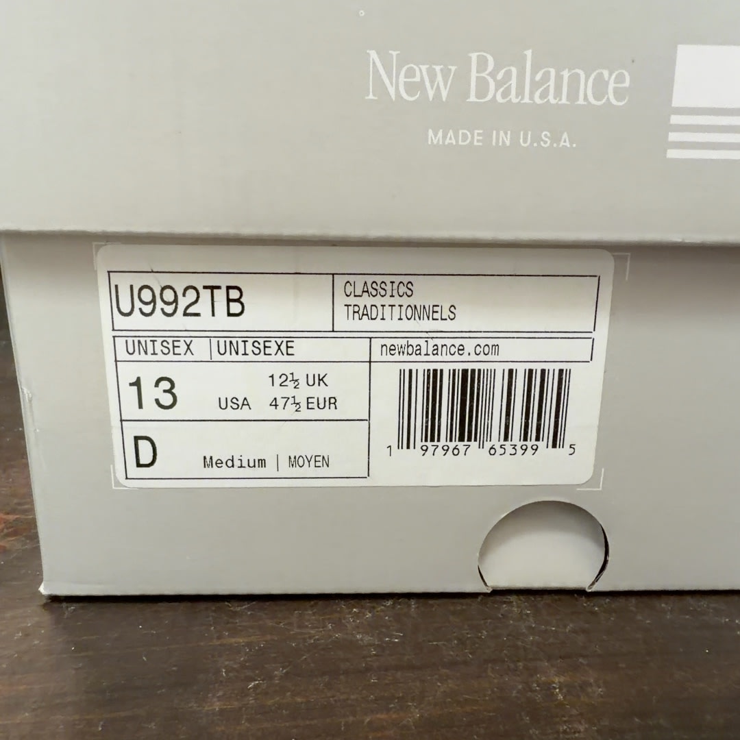 New Balance 992 MiUSA Black - Image 8