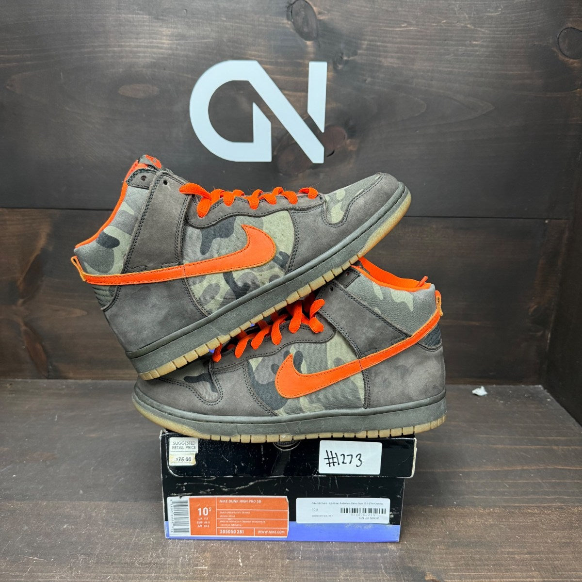 Nike SB Dunk High Brian Anderson Camo - Image 1