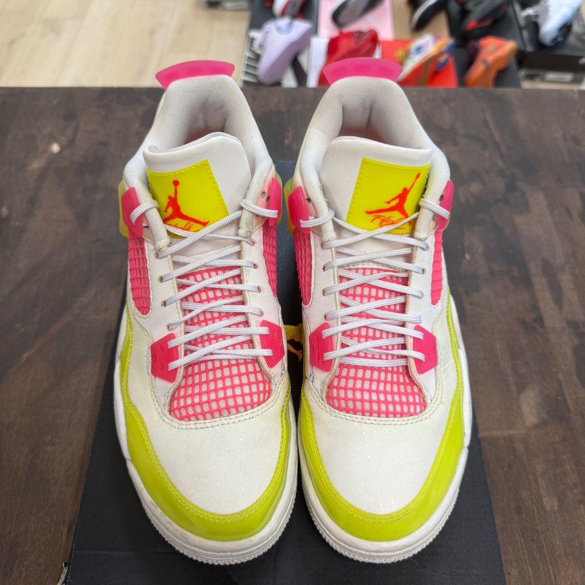 Jordan 4 Retro White Lemon Pink (GS) - Image 2