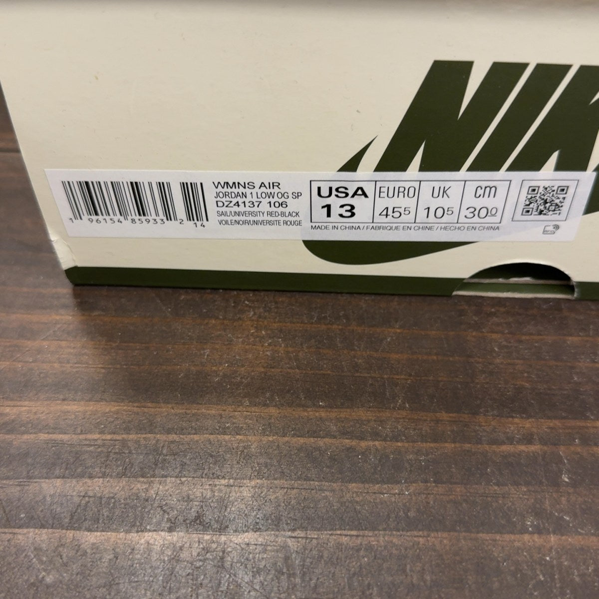Jordan 1 Retro Low OG SP Travis Scott Olive (Women's) - Image 10