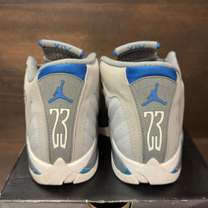 Jordan 14 Retro Sport Blue (GS) Size 5Y (Pre-Owned) - aux