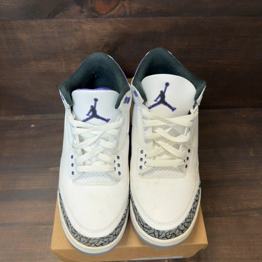 Jordan 3 Retro Dark Iris Size 11.5 (Pre-Owned) - Image 3