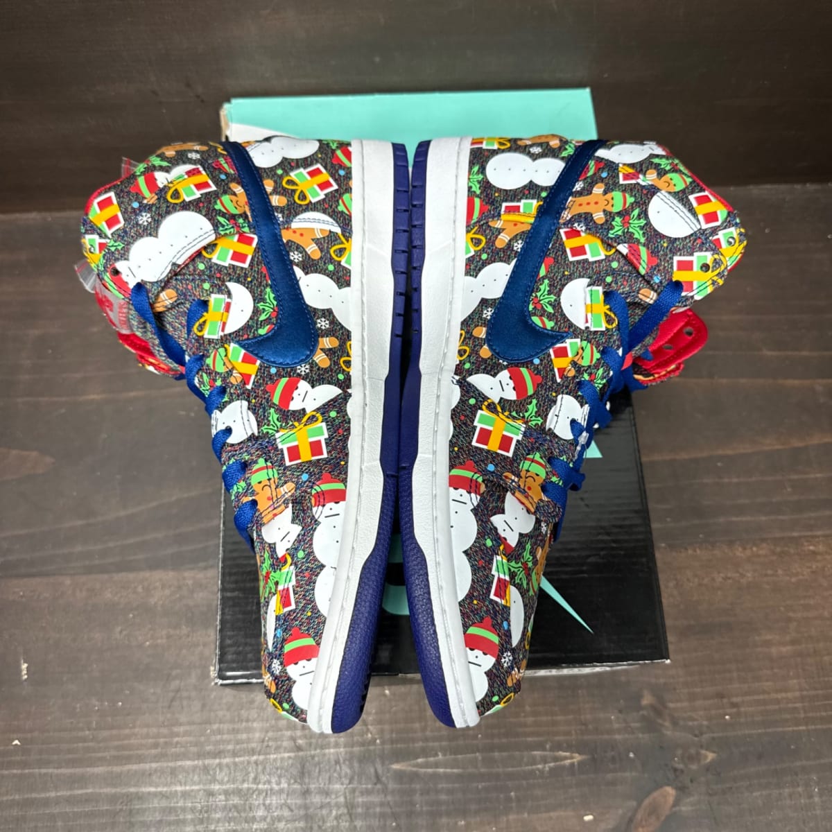 Nike SB Dunk High Concepts Ugly Christmas Sweater (2017) Size 11.5 - side