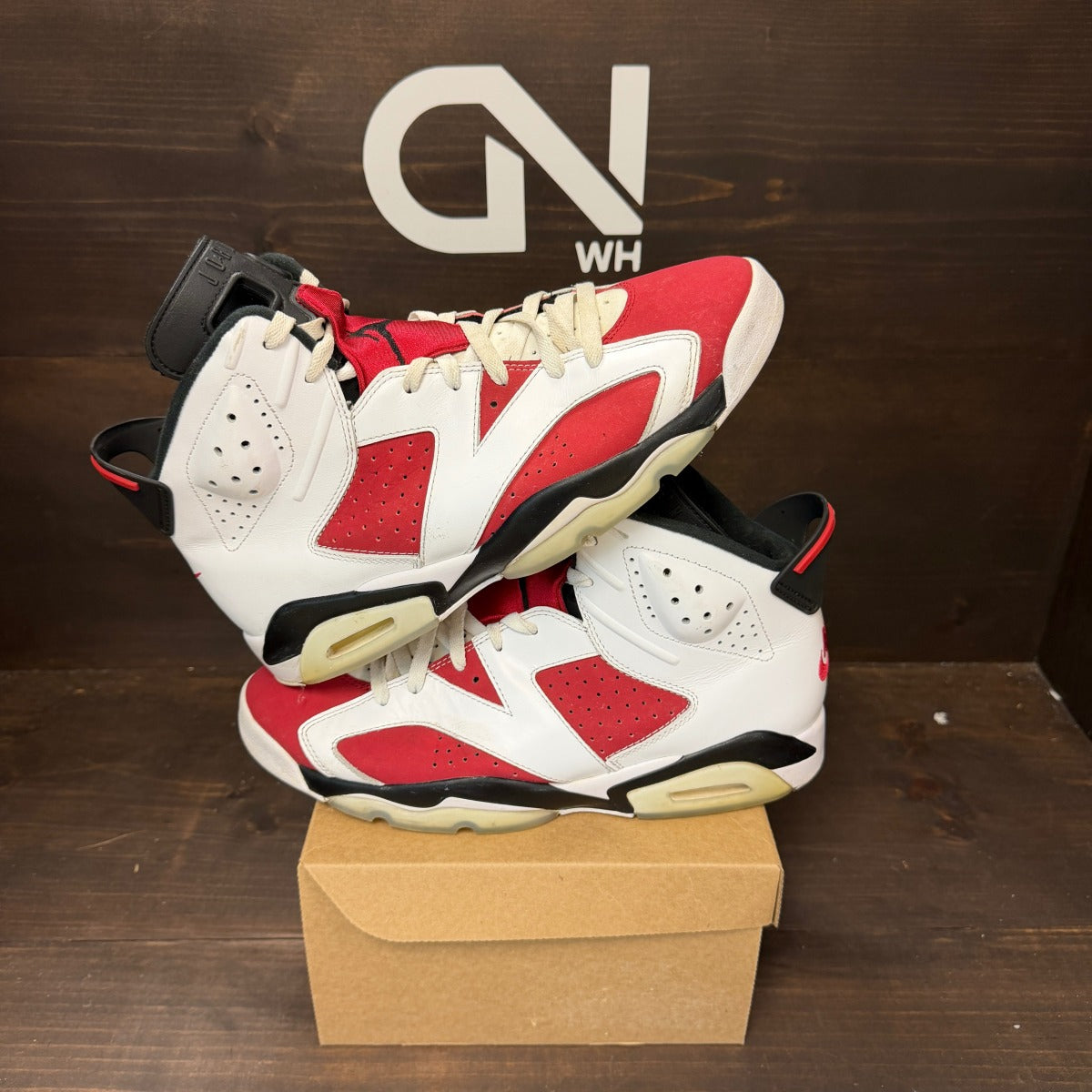 Jordan 6 Retro Carmine (2021) Size 11 (Pre-Owned) - Image 1