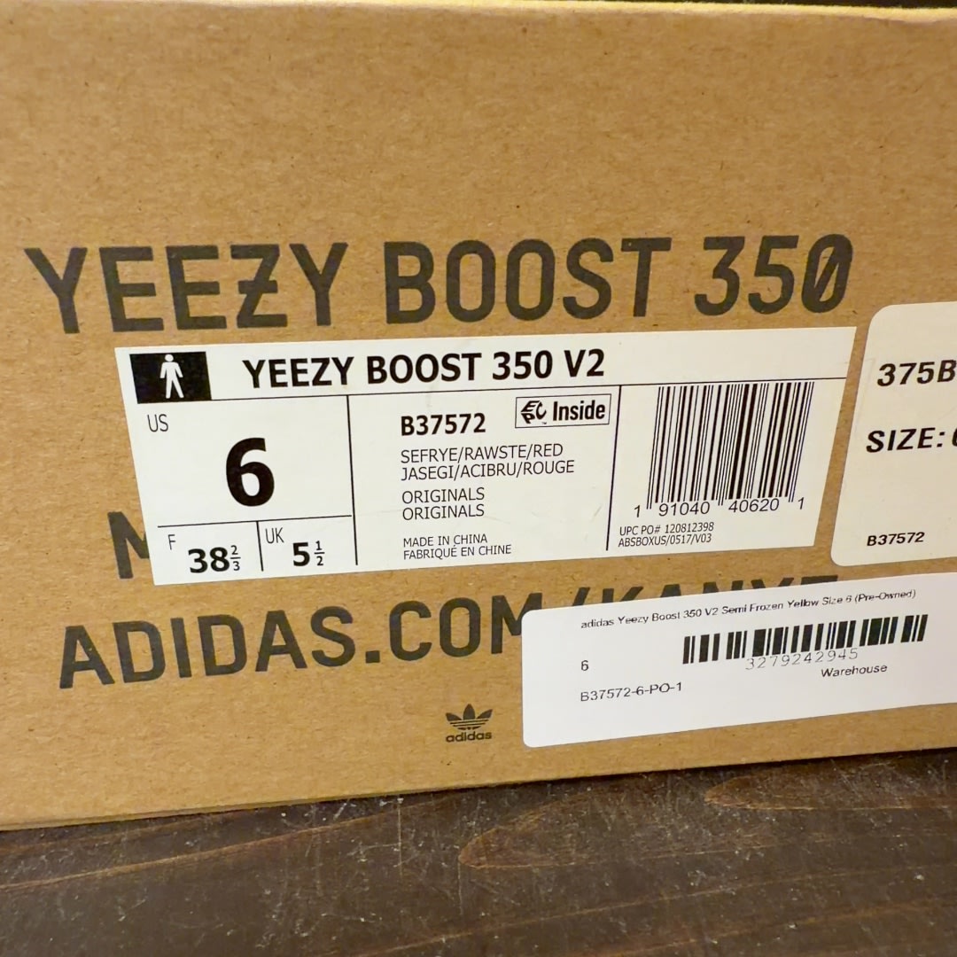 adidas Yeezy Boost 350 V2 Semi Frozen Yellow - Image 7