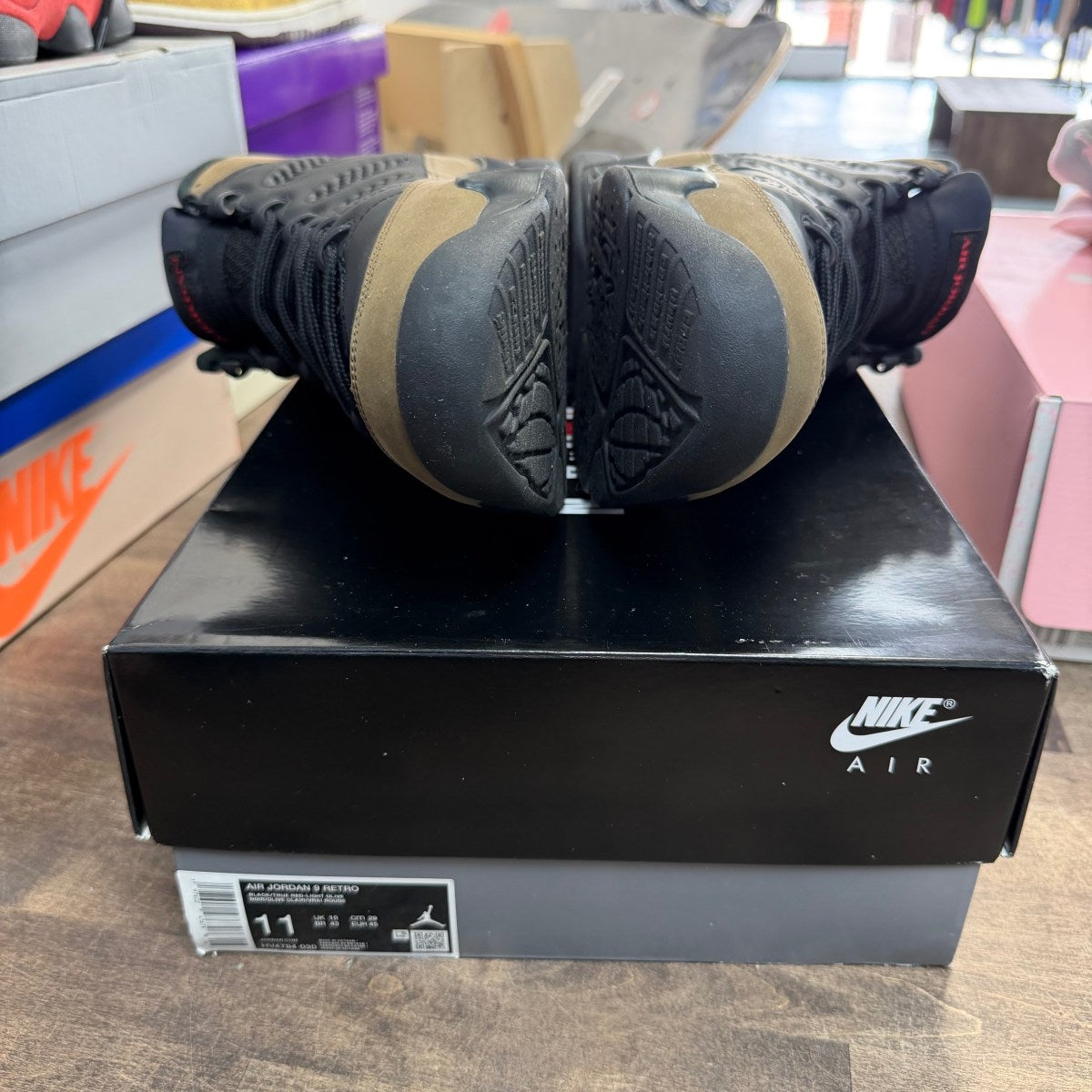 Jordan 9 Retro Olive (2024) Size 11 (Pre-Owned) - Image 6