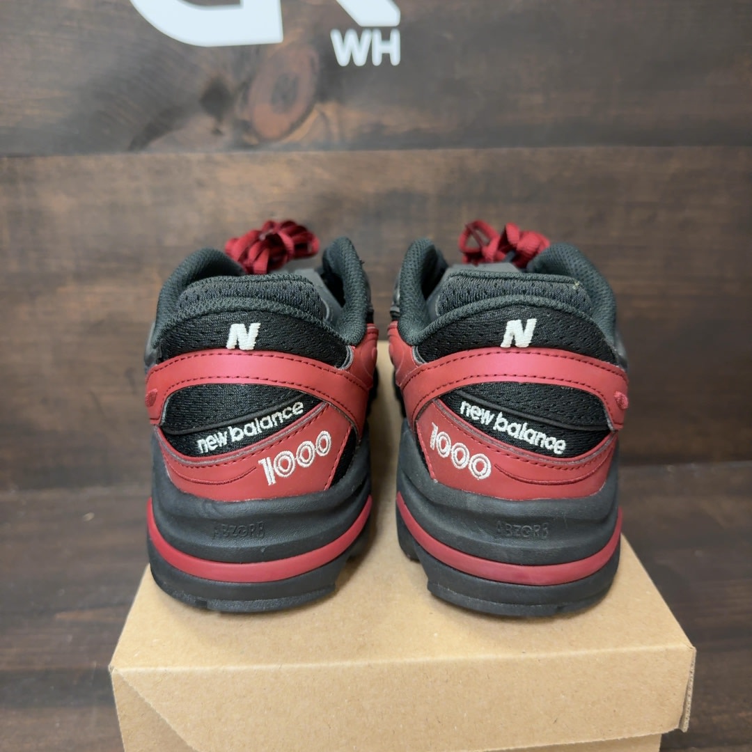 New Balance 1000 Black Burgundy Size 8.5 (Pre-Owned) - Image 4