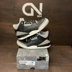 Jordan 3 Retro Green Glow Size 9 (Pre-Owned) - front