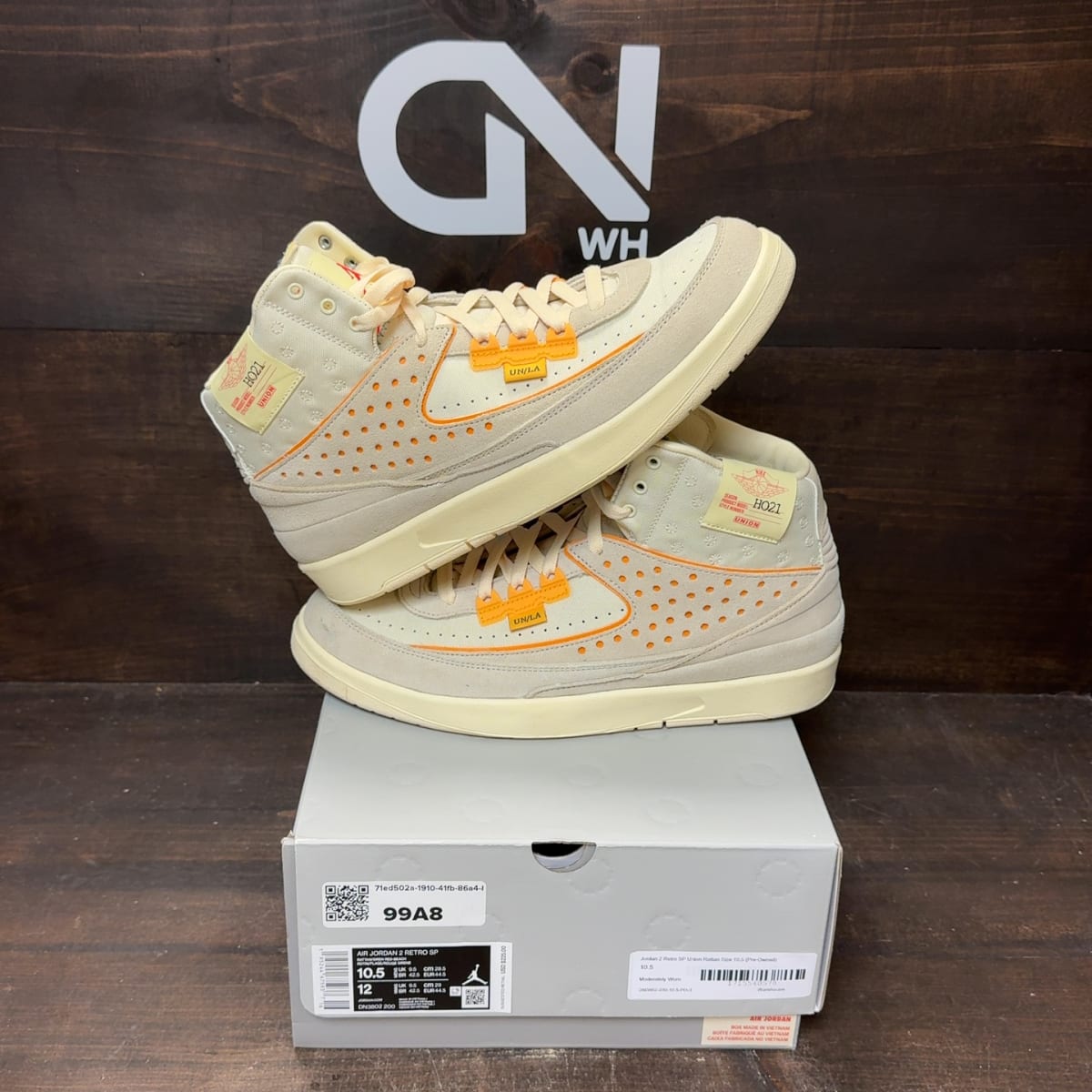 Jordan 2 Retro SP Union Rattan Size 10.5 (Pre-Owned) - front