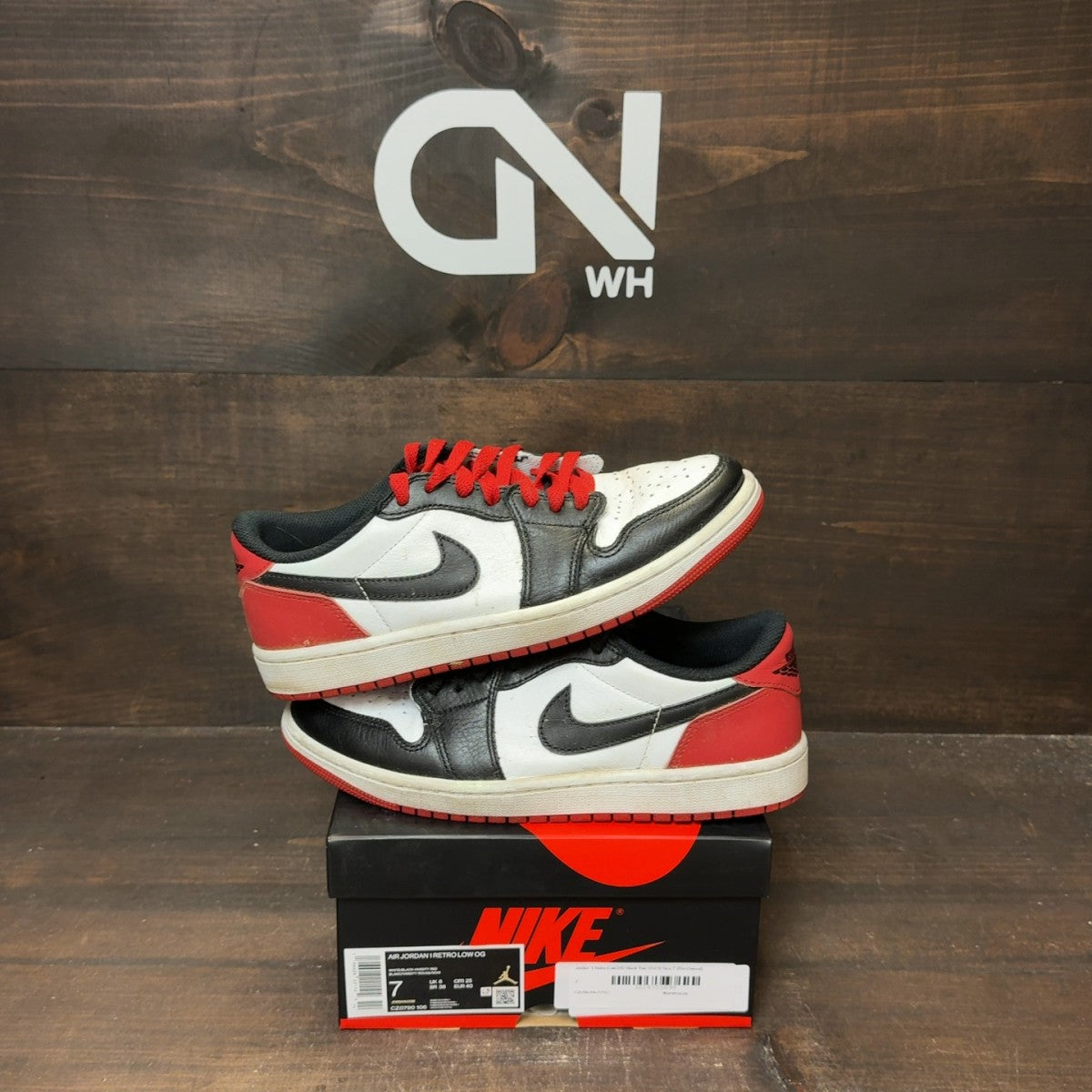 Jordan 1 Retro Low OG Black Toe (2023) - Image 1