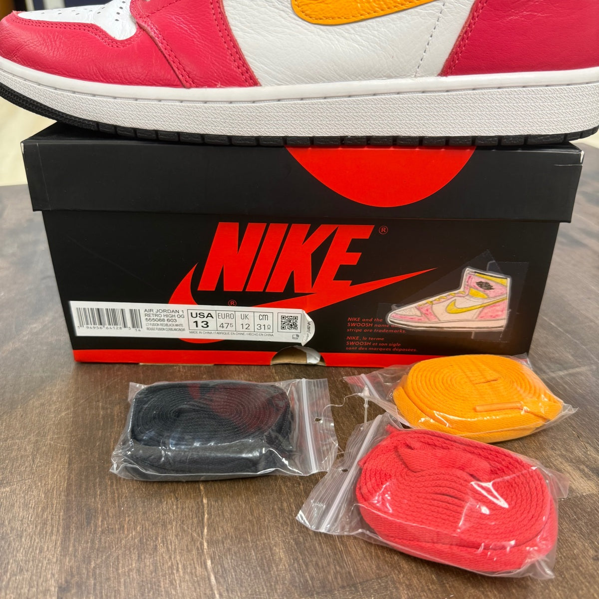 Jordan 1 Retro High OG Light Fusion Red - Image 5