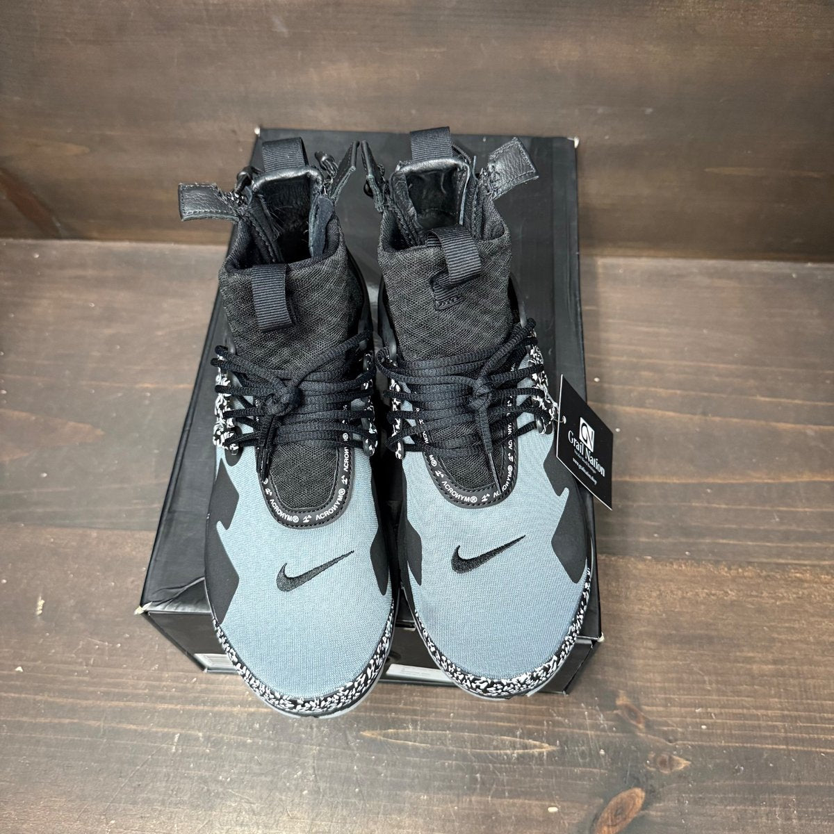 Nike Air Presto Mid Acronym Cool Grey Size 8 (Pre-Owned) - back