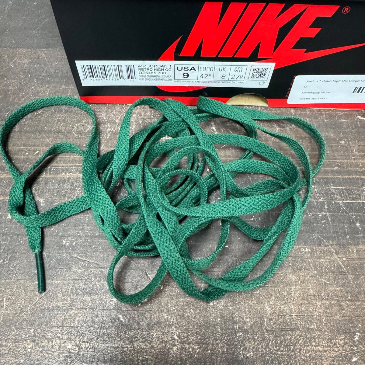 Jordan 1 Retro High OG Gorge Green Size 9 (Pre-Owned) - aux