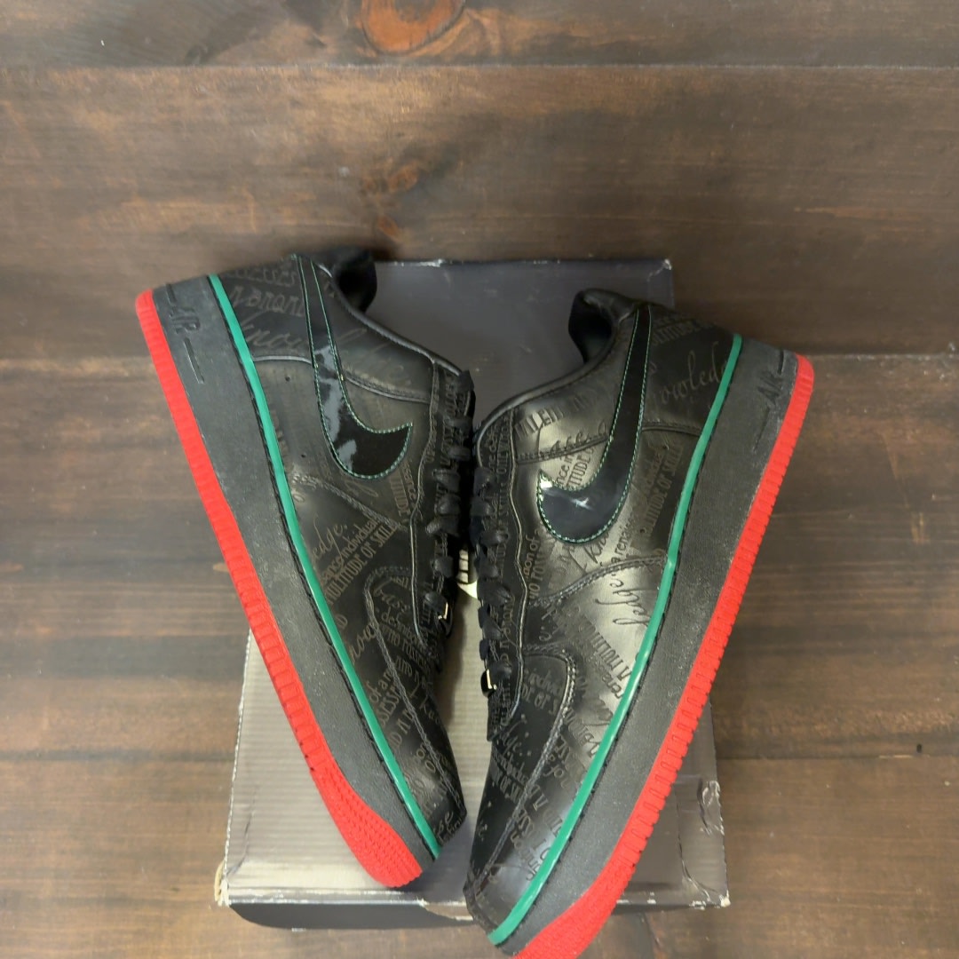 Nike Air Force 1 Low BHM (2010) Size 12 (Pre-Owned) - Image 2