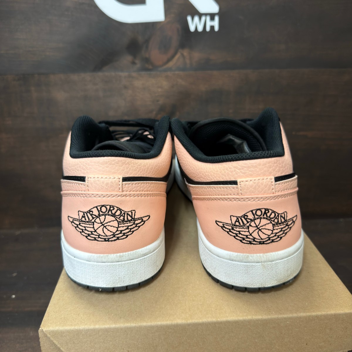 Jordan 1 Retro High Black Crimson Tint Size 12 (Pre-Owned) - Image 4