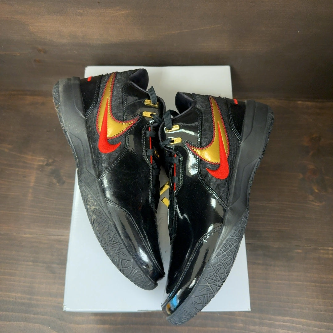 Nike Zoom LeBron NXXT Gen AMPD Black University Red Gold Size 9 (Pre-Owned) - Image 2