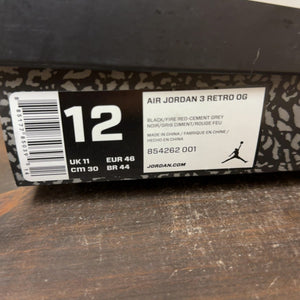 Jordan 3 Retro Black Cement (2018) - Image 7