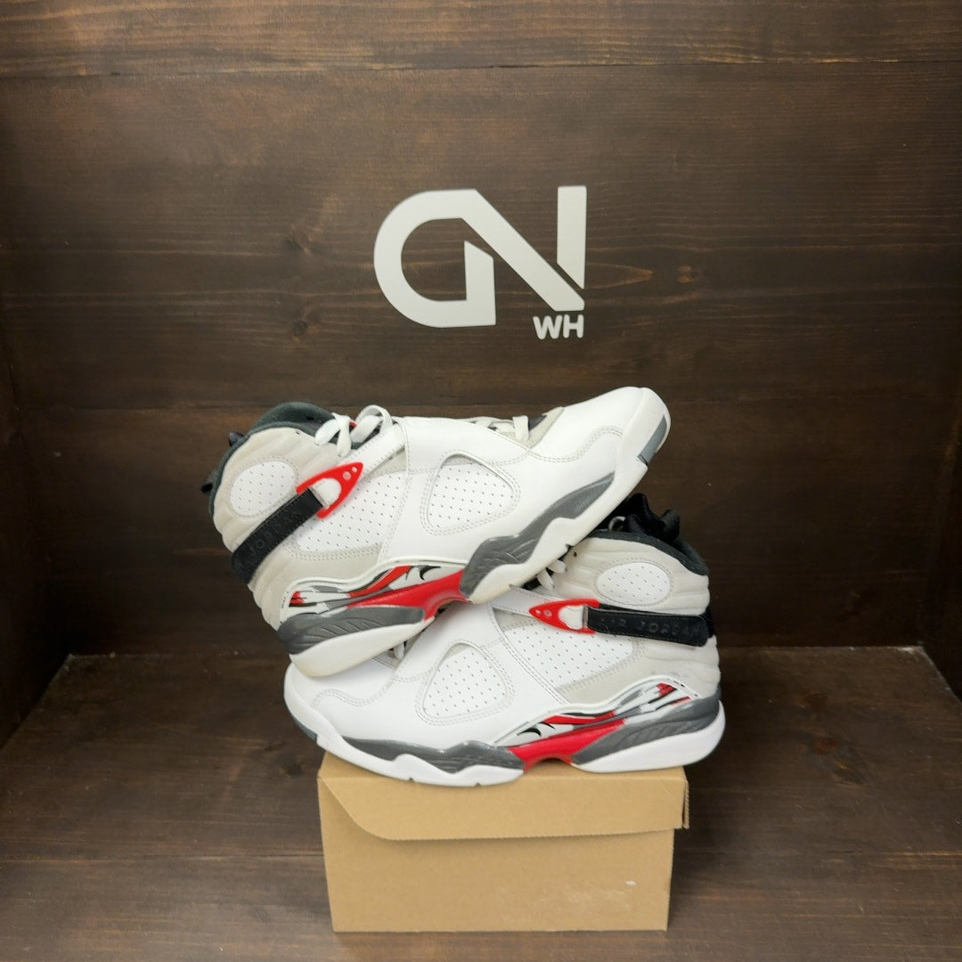 Jordan 8 Retro White True Red (2025) Size 8 (Pre-Owned) - Image 1