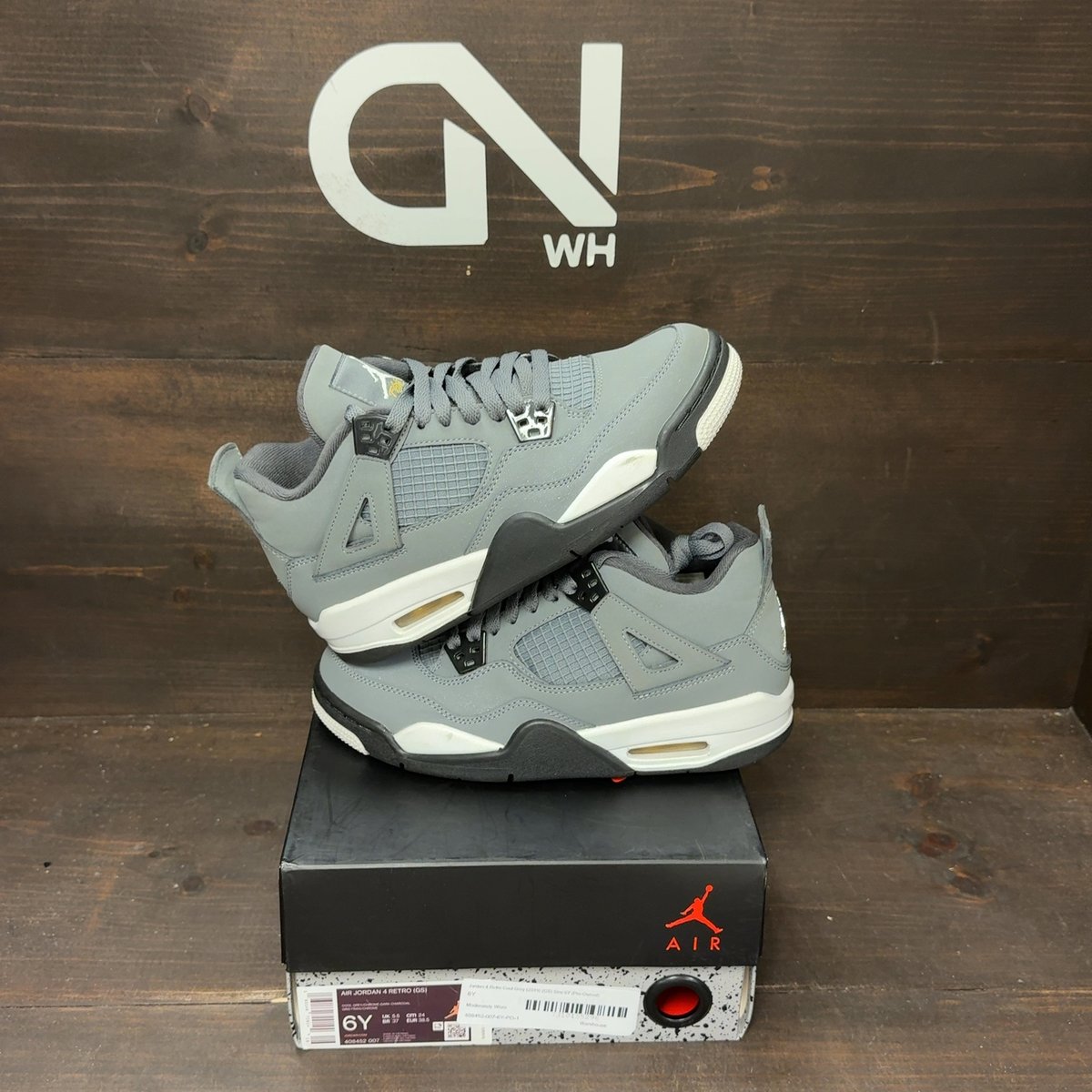 Jordan 4 Retro Cool Grey (2019) (GS) Size 6Y (Pre-Owned) - front