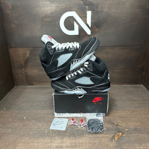 Jordan 5 Retro OG Black Metallic Reimagined Size 7.5 (Pre-Owned) - front