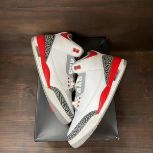 Jordan 3 Retro Fire Red (2022) Size 8.5 (Pre-Owned)