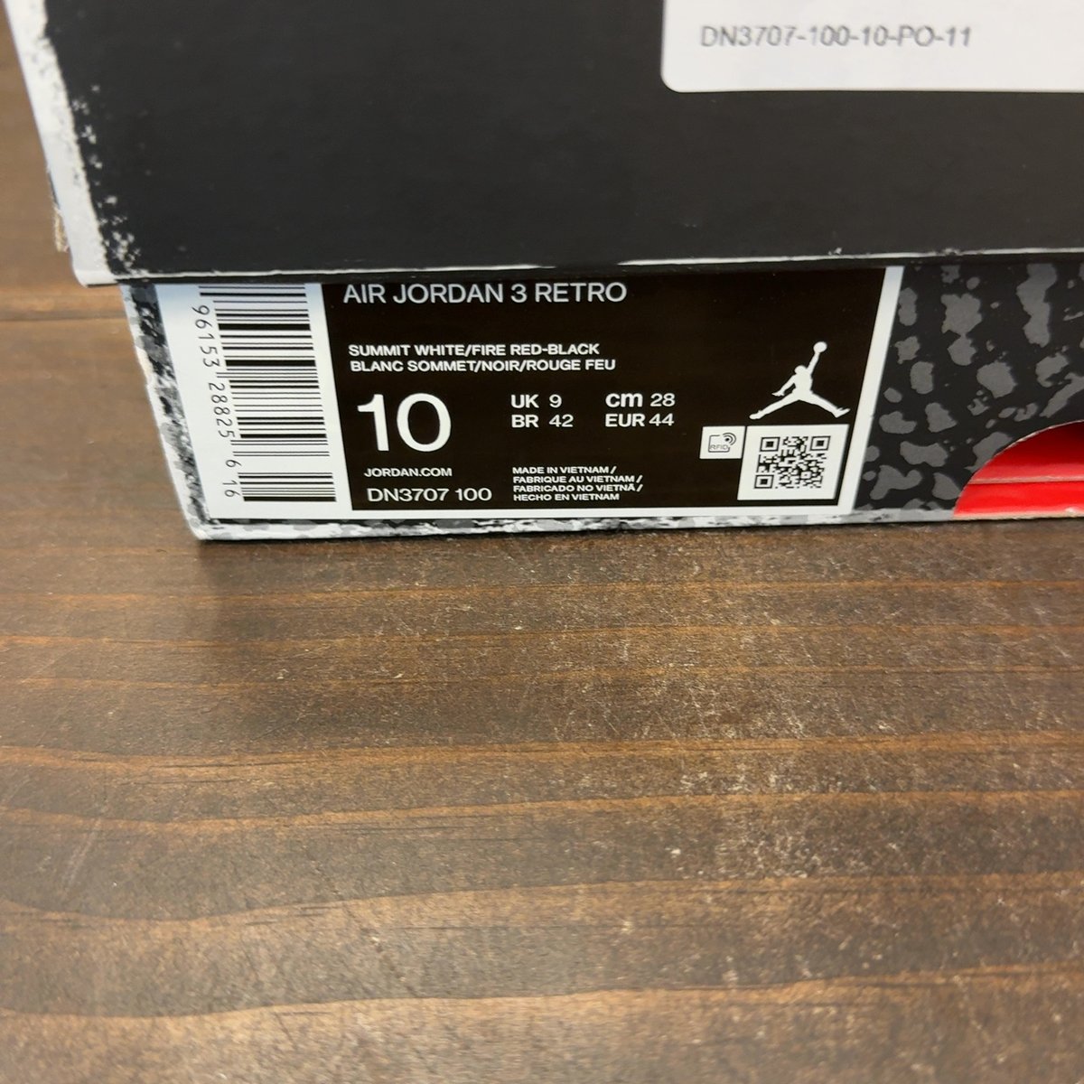 Jordan 3 Retro White Cement Reimagined Size 10 (Pre-Owned) - aux