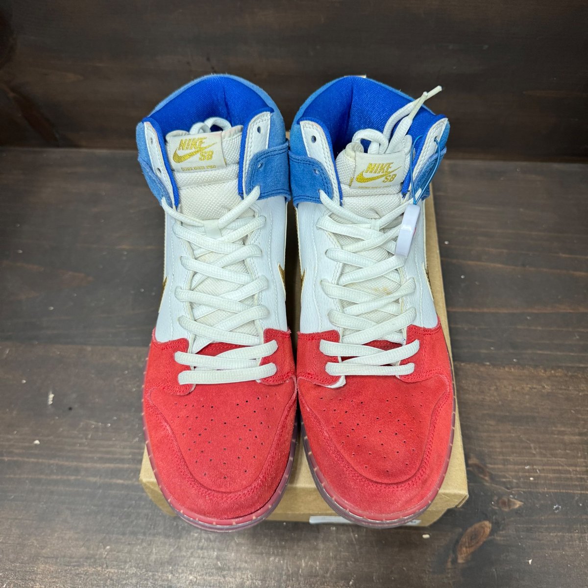Nike SB Dunk High Tricolor (USA) Size 12 (Pre-Owned) - side