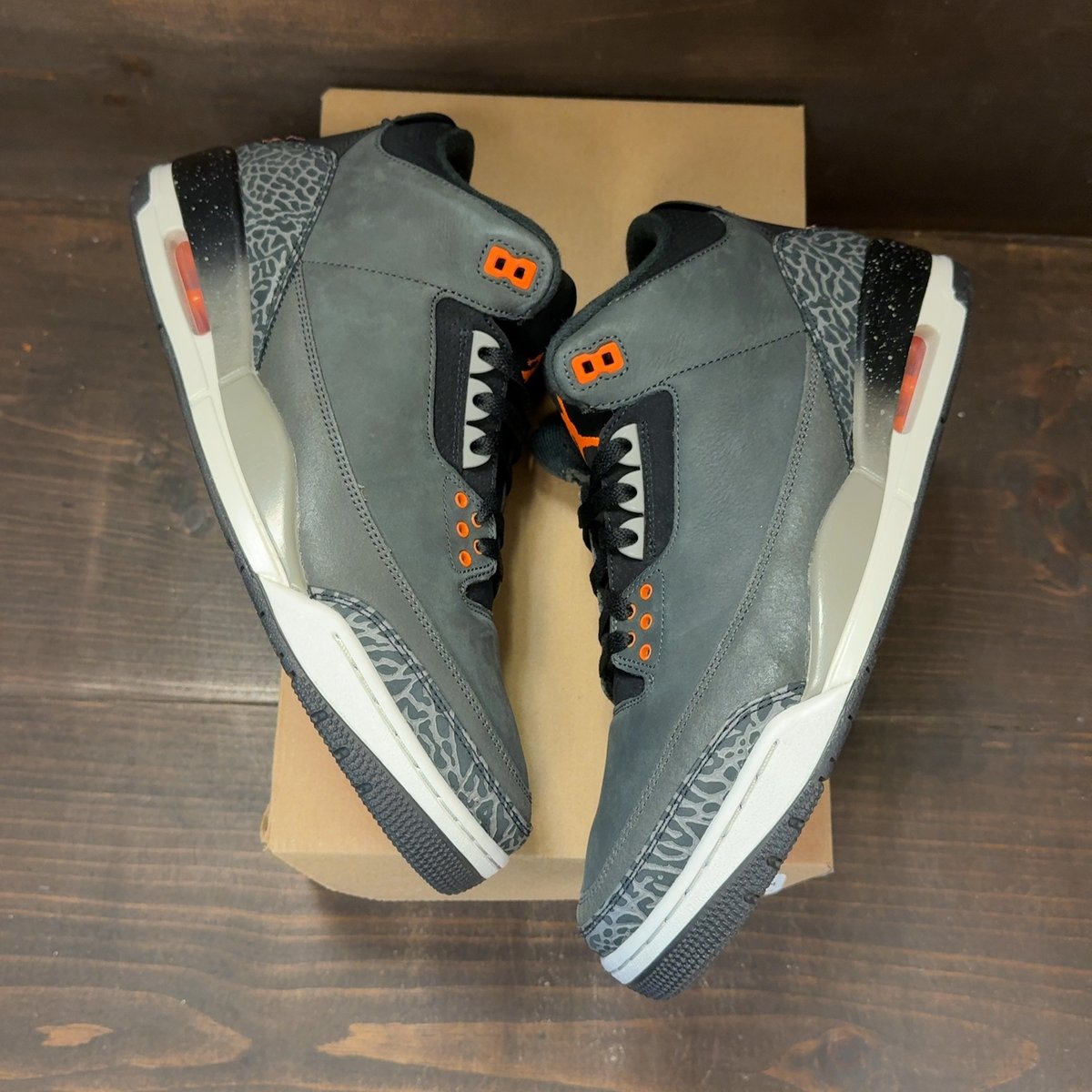 Jordan 3 Retro Fear Pack (2023) Size 12 (Pre-Owned) - back