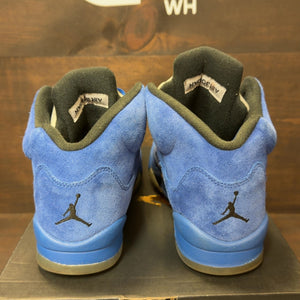 Jordan 5 Retro Blue Suede (GS) - Image 4