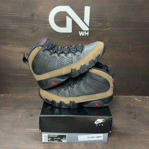 Jordan 9 Retro Olive (2024) Size 8.5 (Pre-Owned) - front