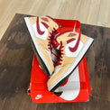 Jordan 1 Mid Light Curry Cardinal Size 11 (Pre-Owned) - Image 1