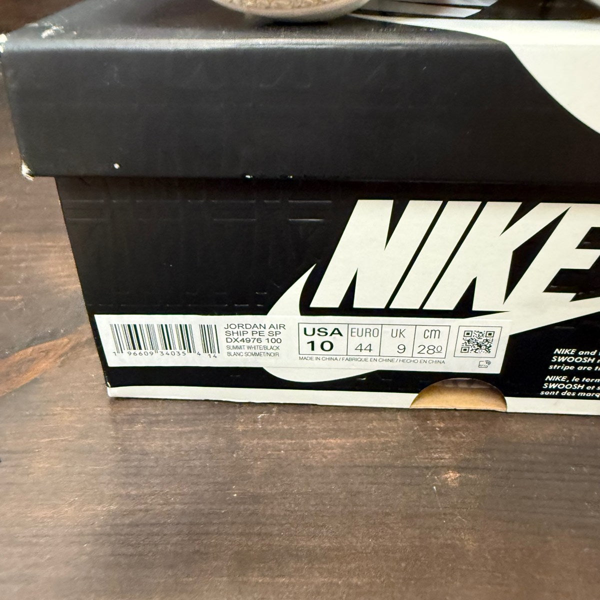 Nike Jordan Air Ship PE SP A Ma Maniére White Black - Image 7