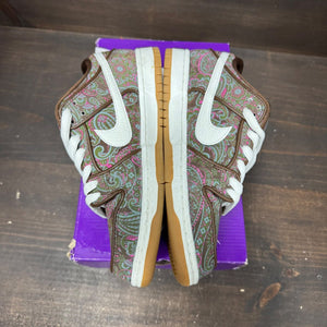 Nike SB Dunk Low Pro Paisley Brown Size 8 (Pre-Owned) - tag