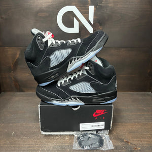 Jordan 5 Retro OG Black Metallic Reimagined Size 10 (Pre-Owned) - front